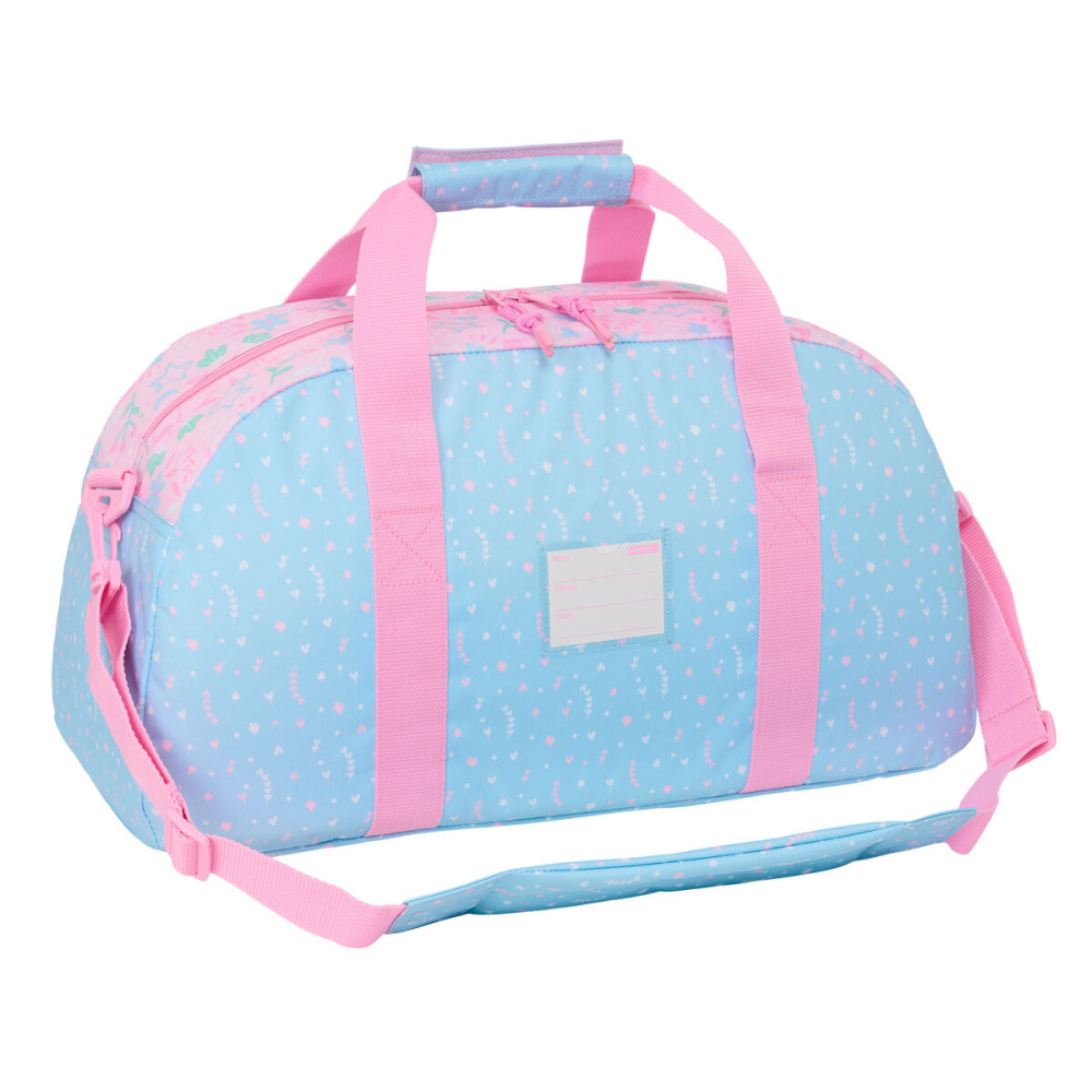 Sports bag BlackFit8 Smile Pink Light Blue 50 x 26 x 20 cm