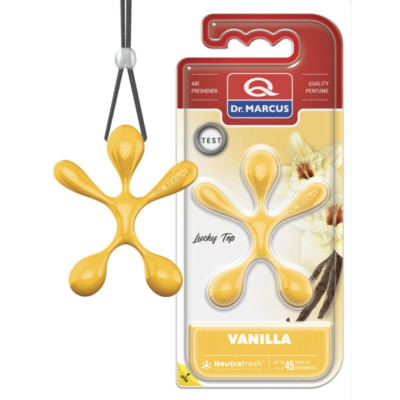 Car Air Freshener Dr Marcus Lucky Top Vanilla Plastic Fragrance Pendant (12 Units)