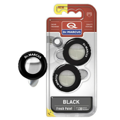 Car Air Freshener Dr Marcus Fresh Point black 2,5 ml Plastic Fragrance 2 Pieces (2 Units)