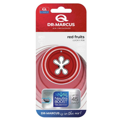 Car Air Freshener Dr Marcus Lucky Pin Red fruits Plastic
