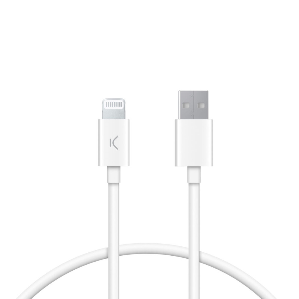 USB Cable KSIX White 1 m