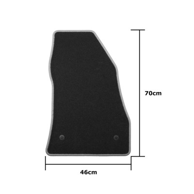 Car Floor Mat Set OCC Motorsport OCCFT0004YE FIAT 500L 5 Pieces