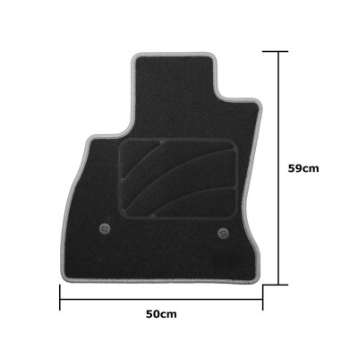 Car Floor Mat Set OCC Motorsport OCCFT0004YE FIAT 500L 5 Pieces