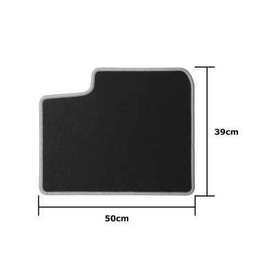 Car Floor Mat Set OCC Motorsport OCCFT0004YE FIAT 500L 5 Pieces