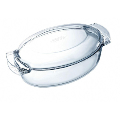 Oven Dish Pyrex 1040712 White Transparent Tempered Glass 6 L 4,5 g 4,5 L