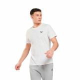 Men’s Short Sleeve T-Shirt Reebok Identity Left Chest Logo White