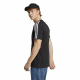 Men’s Short Sleeve T-Shirt Adidas Essentials Single 3 Bandas Black