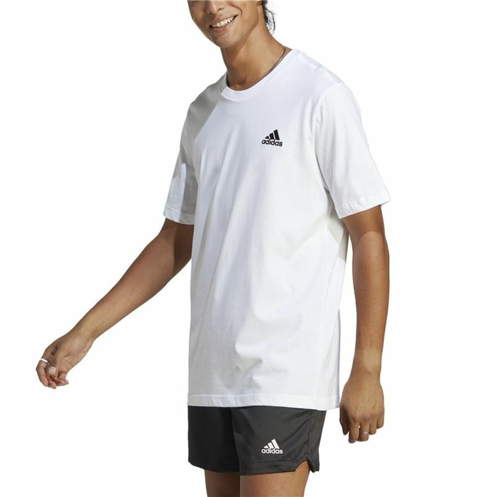 Men’s Short Sleeve T-Shirt Adidas Essentials White