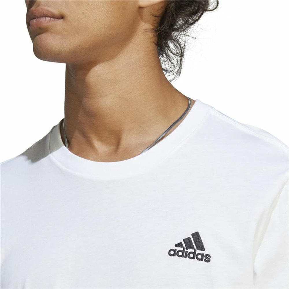 Men’s Short Sleeve T-Shirt Adidas Essentials White
