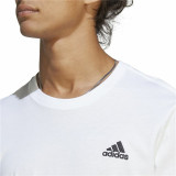 Men’s Short Sleeve T-Shirt Adidas Essentials White