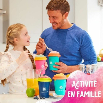 Cup for Making Ice Creams and Slushies with Recipes Bandai Chillfactor Granita Mug Rose Plastic