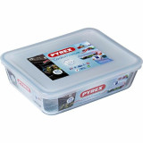 Food Preservation Container Pyrex White Transparent Rectangular 1,5 L