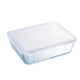 Food Preservation Container Pyrex White Transparent Rectangular 1,5 L