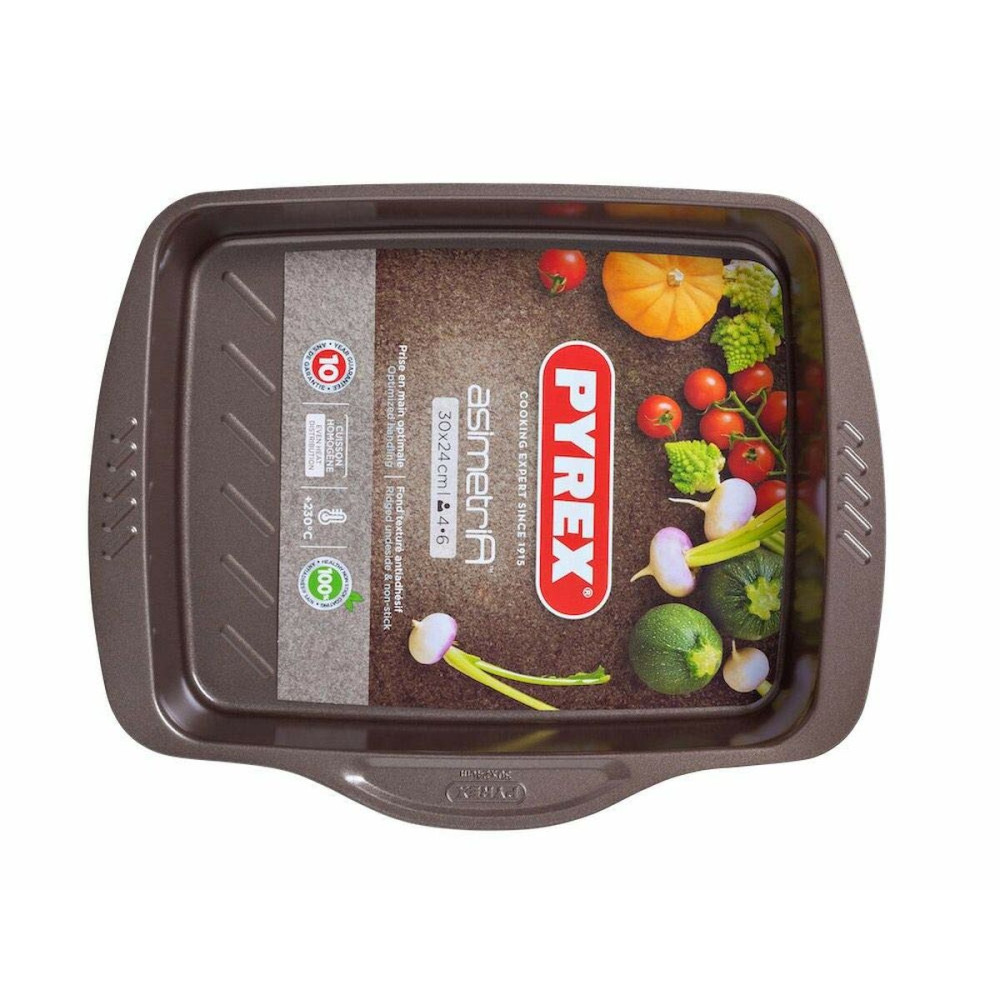 Baking tray Pyrex Brown Black Metal