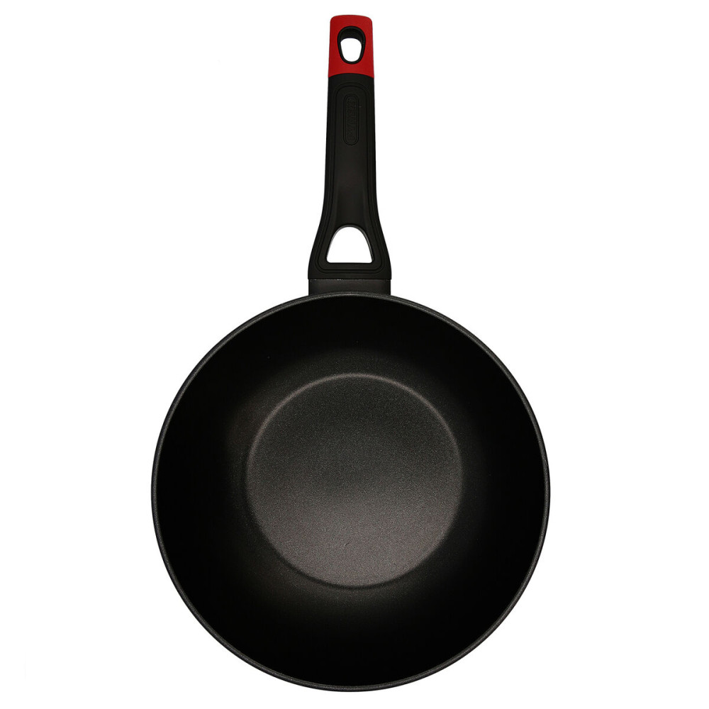 Wok Pan Pyrex Black Aluminium