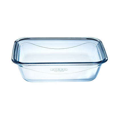 Food Preservation Container Pyrex Blue Transparent Rectangular