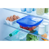 Food Preservation Container Pyrex Blue Transparent Rectangular