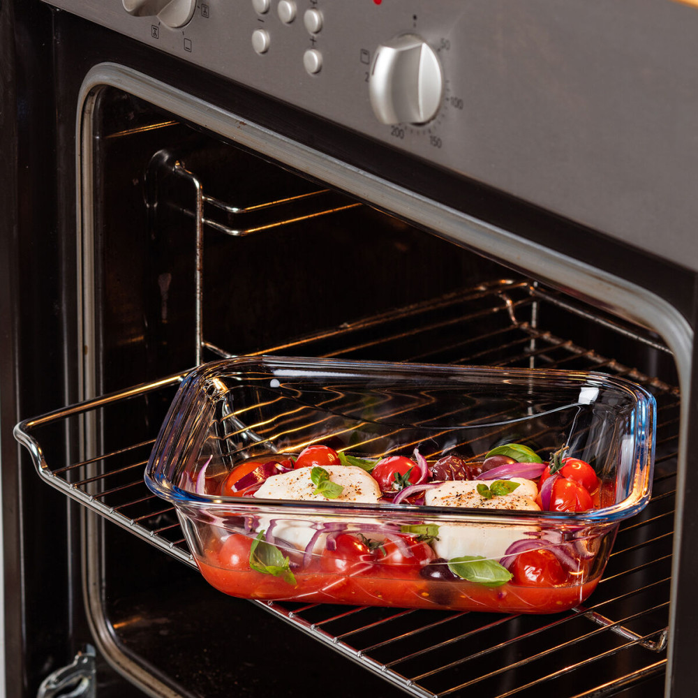 Food Preservation Container Pyrex Blue Transparent Rectangular 800 ml