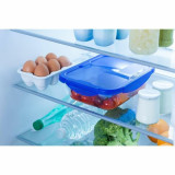 Food Preservation Container Pyrex Blue Transparent Rectangular
