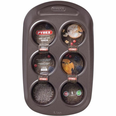 Muffin Tray Pyrex Brown