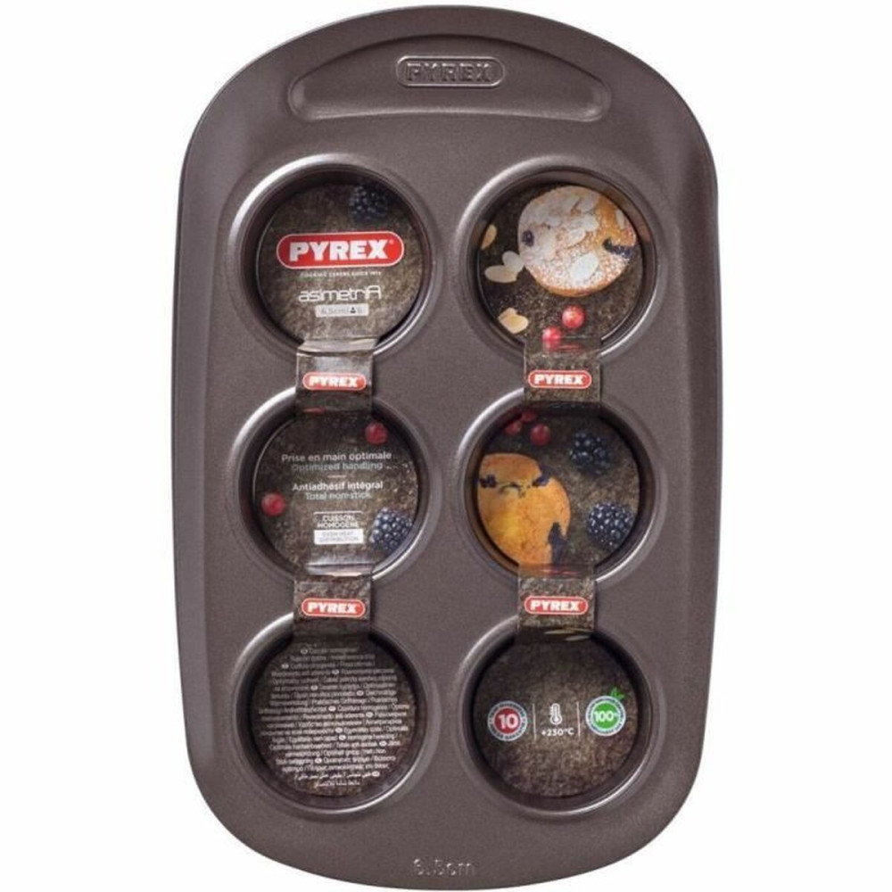 Muffin Tray Pyrex Brown