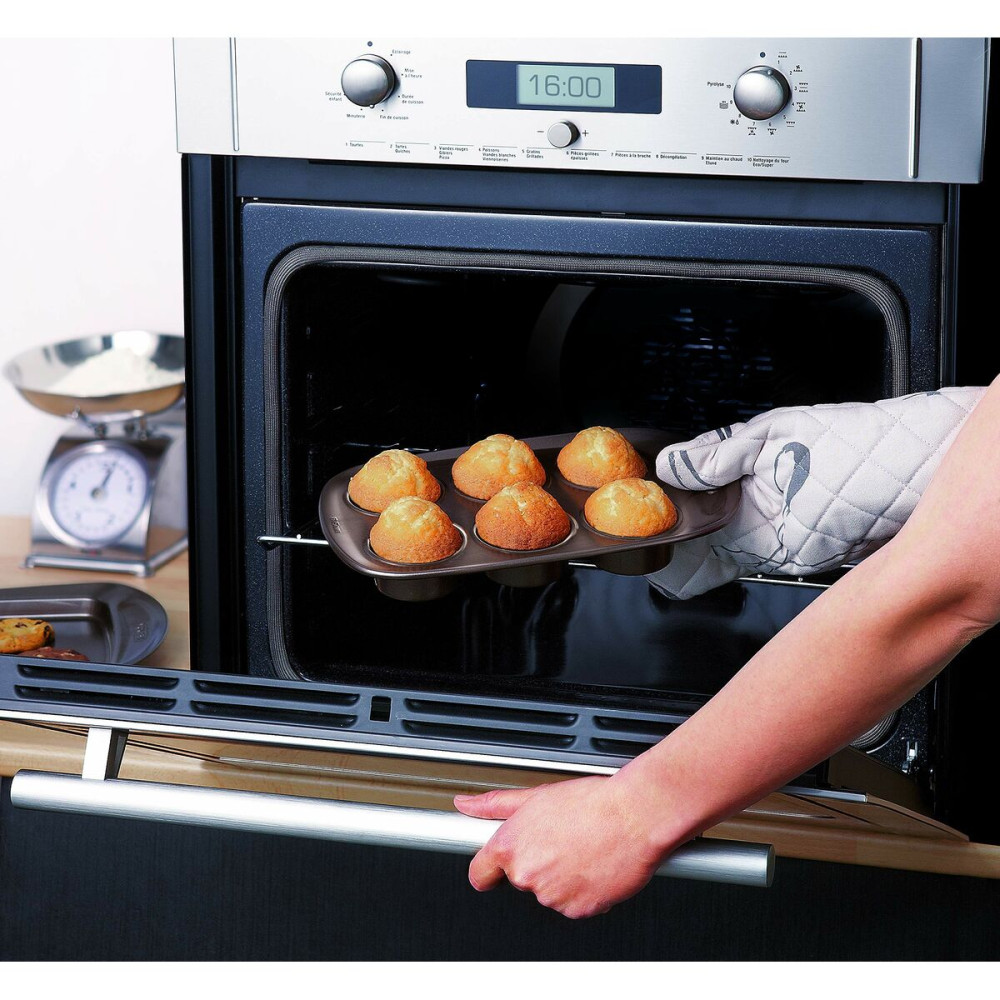 Muffin Tray Pyrex Brown