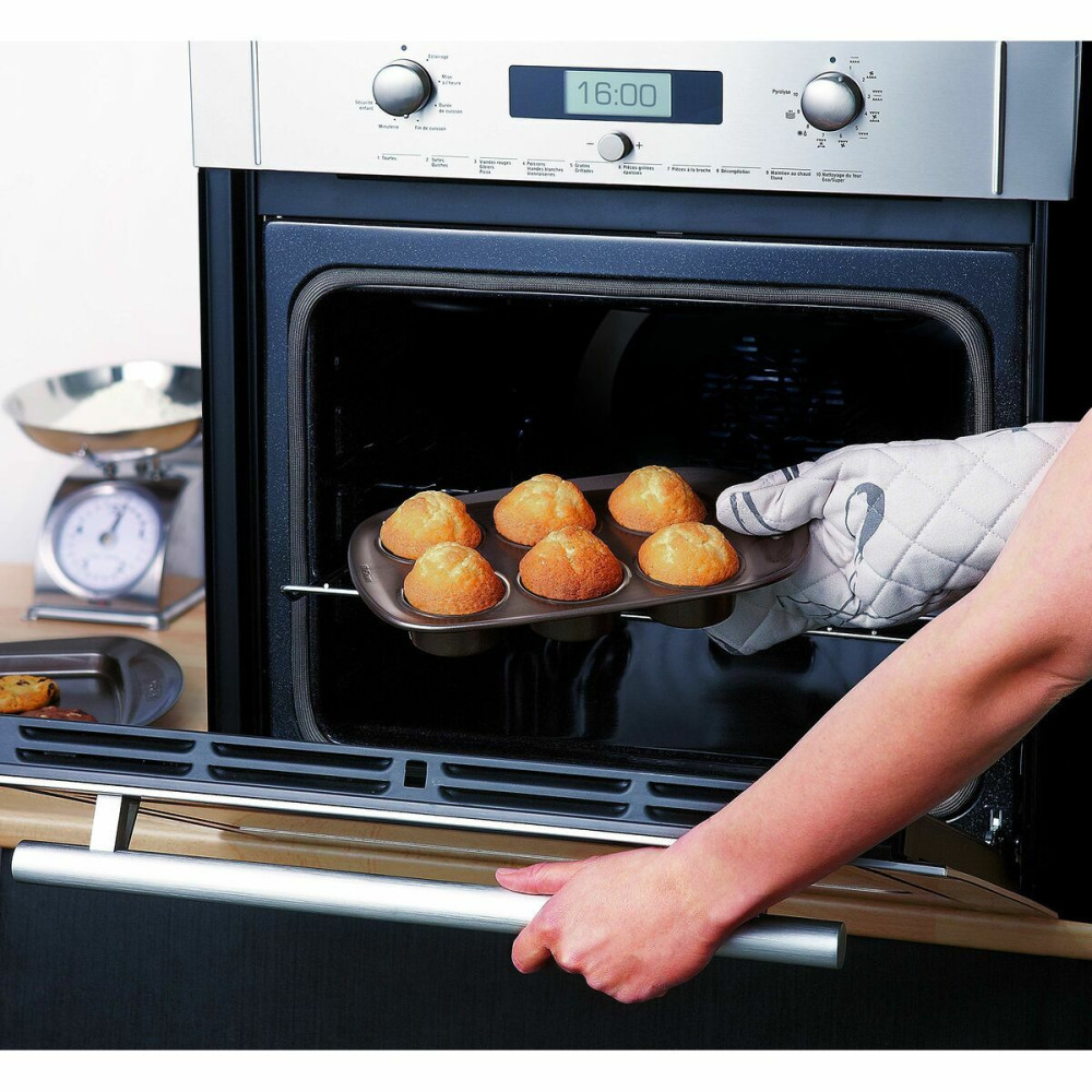 Muffin Tray Pyrex Brown