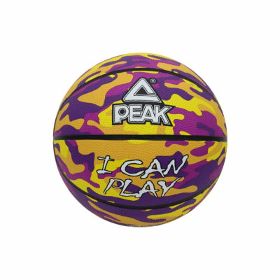 Basketball Ball Peak Peak Camo Ball Yellow Purple (Size 5)