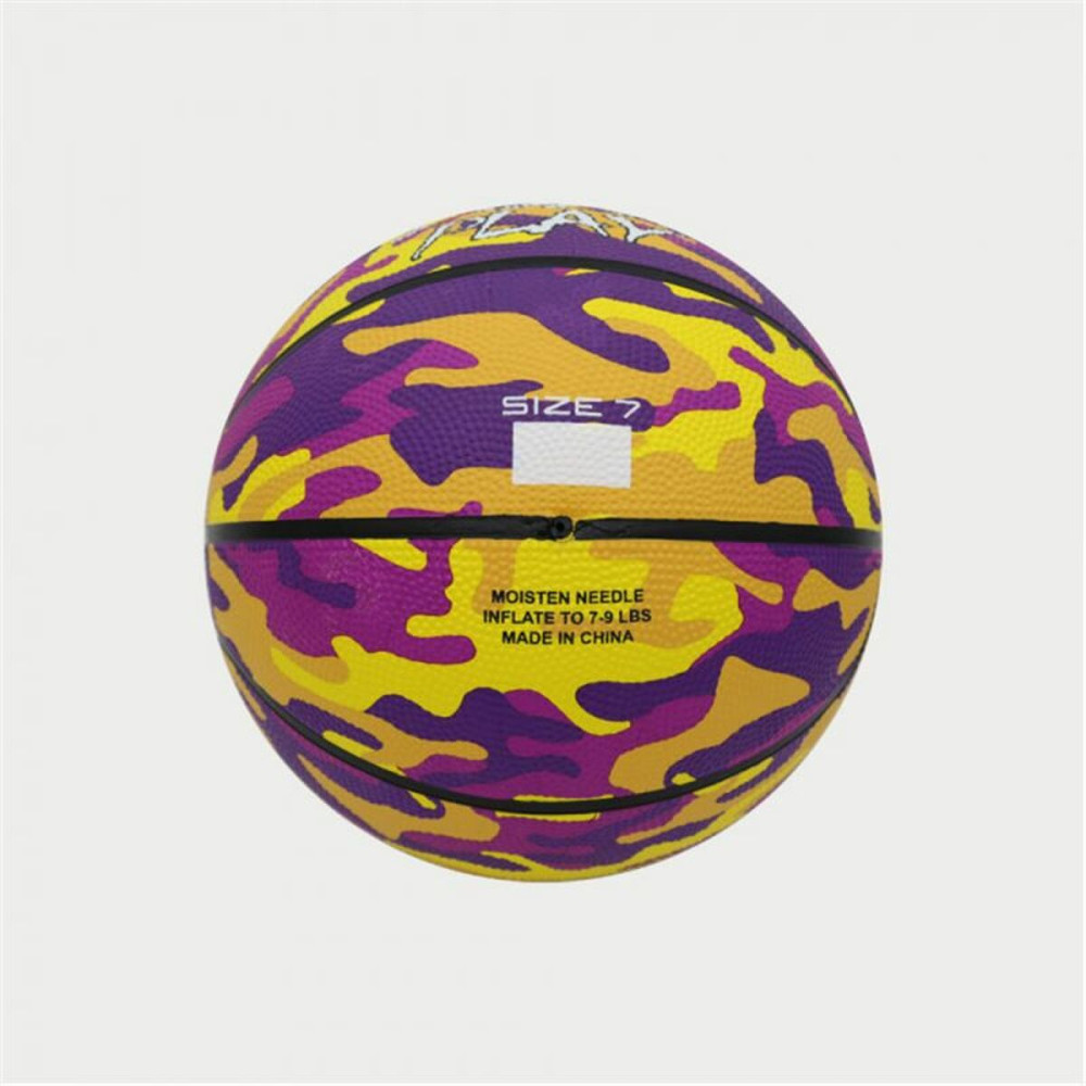 Basketball Ball Peak Peak Camo Ball Yellow Purple (Size 5)