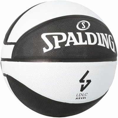 Basketball Ball Spalding Asvel Sz7 White Black (Size 7)