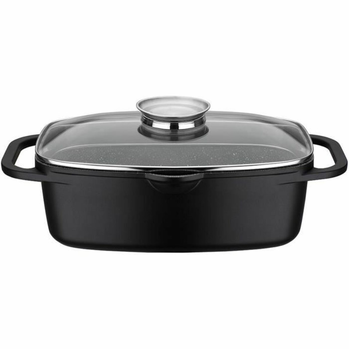 Casserole with lid Baumalu Black Ceramic