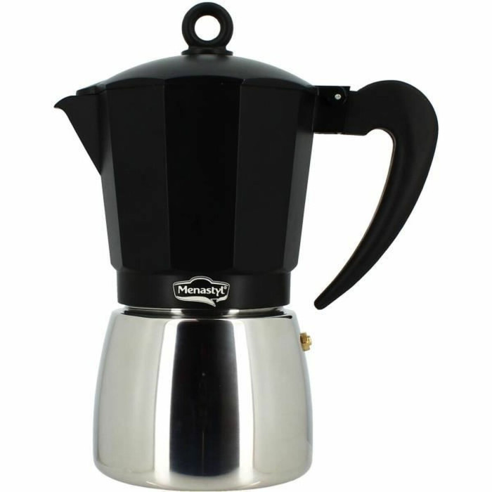 Italian Coffee Pot Menastyl Aluminium 9 Cups 6 Cups