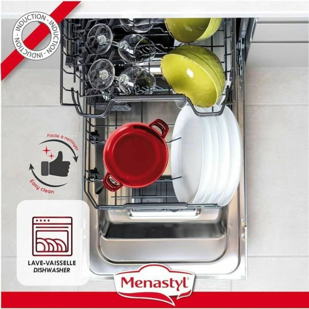 Pan Menastyl Black Glazed enamelled steel