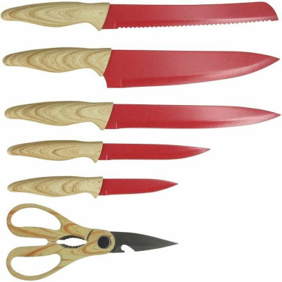 Knife Set Menastyl polypropylene Pink 6 Pieces (6 Units)