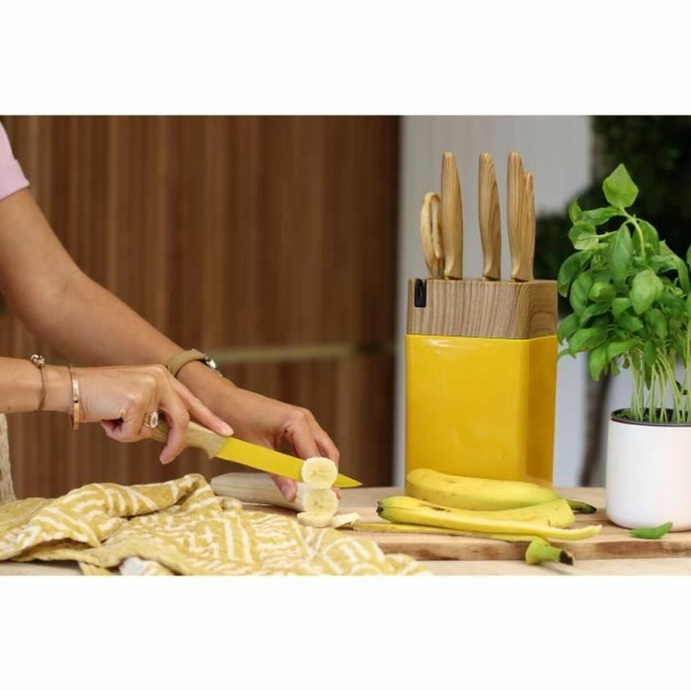 Knife Set Menastyl Yellow polypropylene 6 Pieces (6 Units)