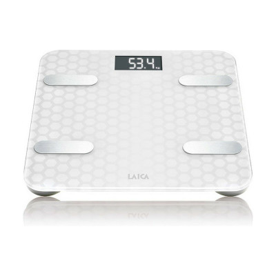 Digital Bathroom Scales LAICA White Silver