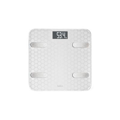 Digital Bathroom Scales LAICA White Silver