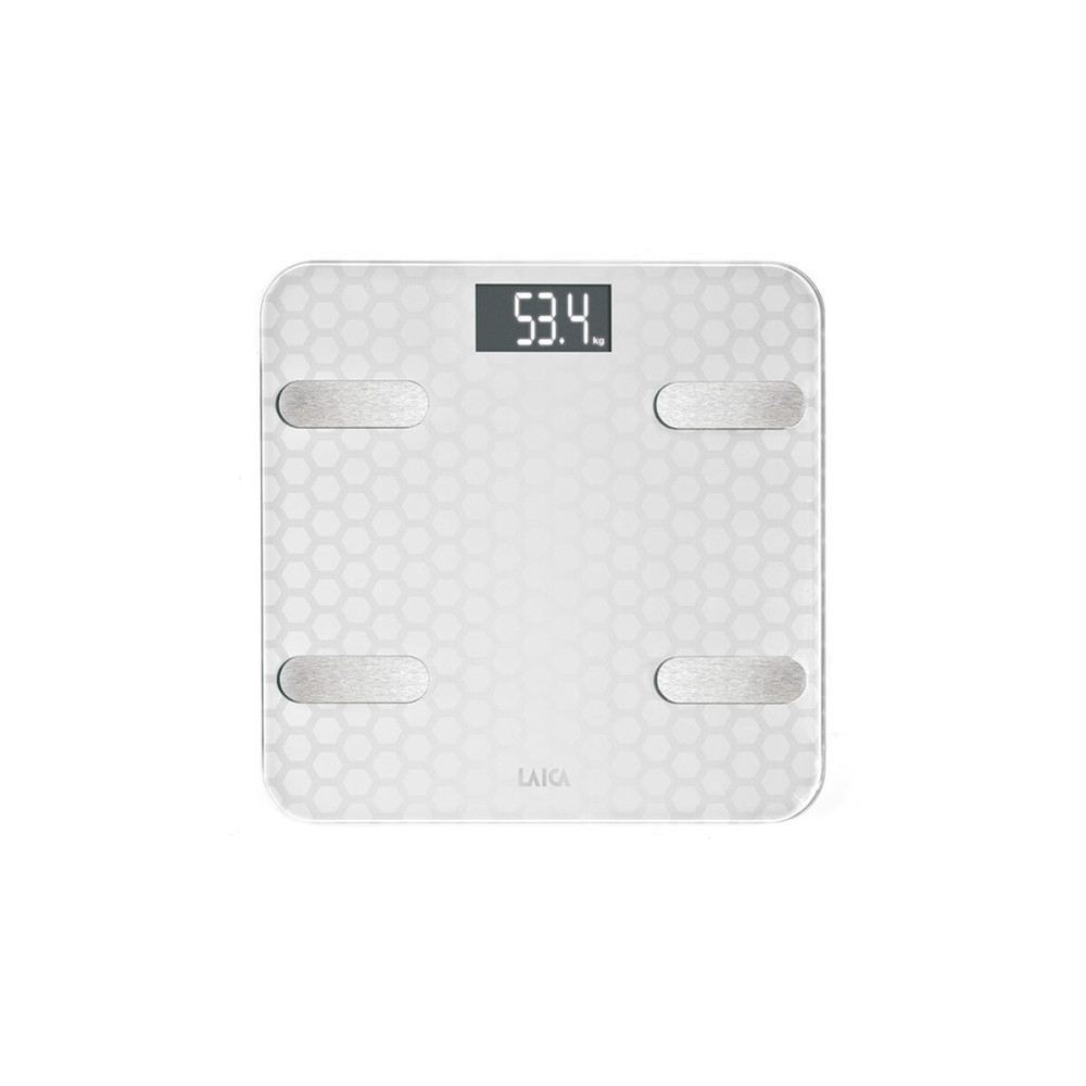 Digital Bathroom Scales LAICA White Silver