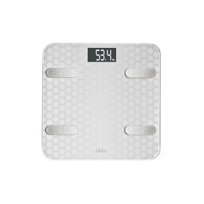 Digital Bathroom Scales LAICA White Silver