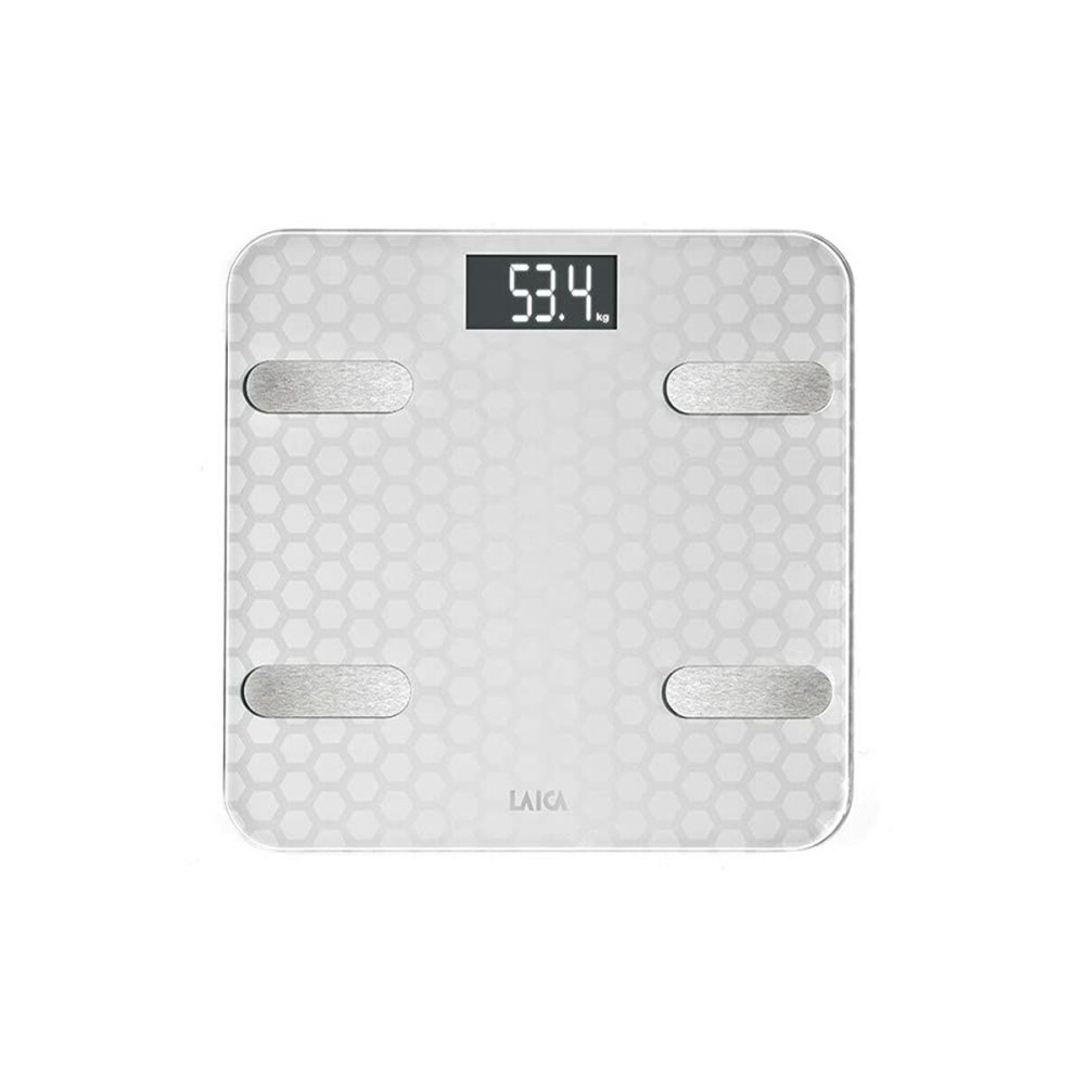 Digital Bathroom Scales LAICA White Silver