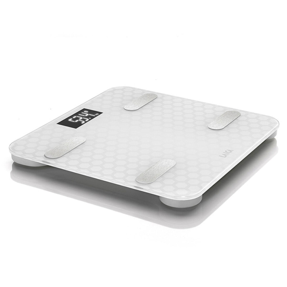Digital Bathroom Scales LAICA White Silver