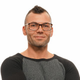 Men' Spectacle frame Omega OM5014-58056 Brown ø 58 mm