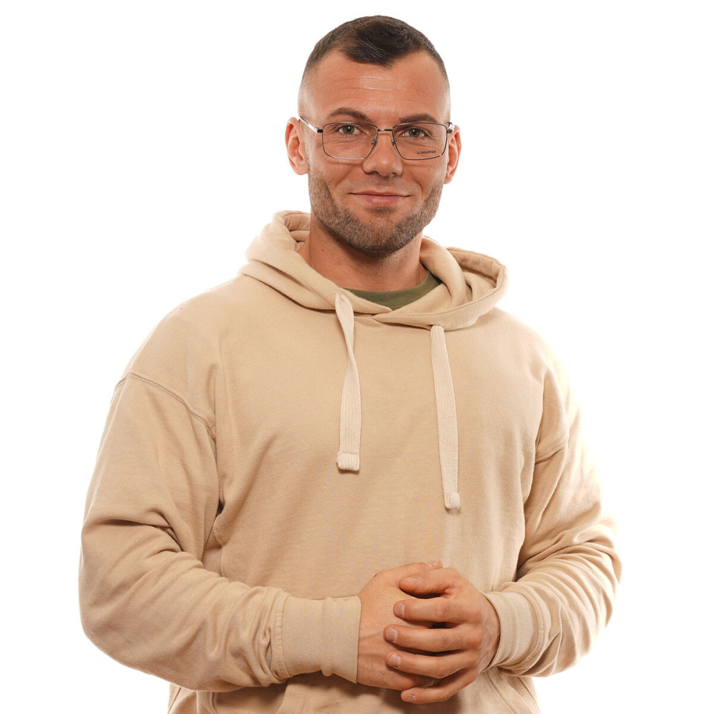 Men' Spectacle frame Longines LG5017H57008 Grey ø 57 mm