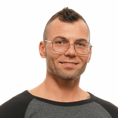 Men' Spectacle frame Omega OM5035D57016 Grey ø 57 mm