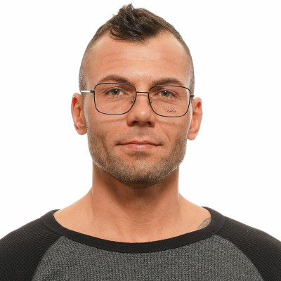 Men' Spectacle frame Omega OM5035D57008 Grey ø 57 mm