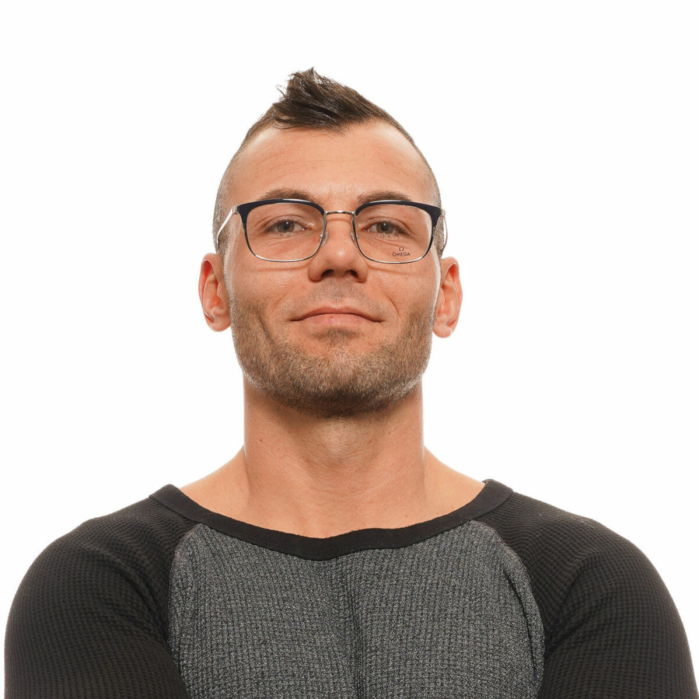 Men' Spectacle frame Omega OM5017-53092 Grey Ø 53 mm
