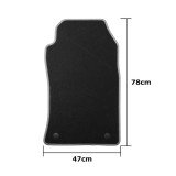 Car Floor Mat Set OCC Motorsport OCCMI0008YE Mini R52 Cabrio 5 Pieces