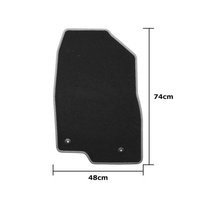 Car Floor Mat Set OCC Motorsport OCCMZ0012YE Mazda 6 Wagon 5 Pieces