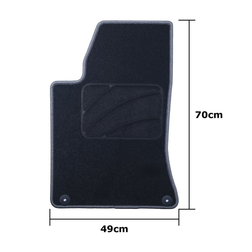 Car Floor Mat Set OCC Motorsport OCCIF0003GD Dark grey Infinity Q30 5 Pieces