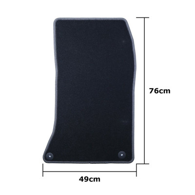 Car Floor Mat Set OCC Motorsport OCCIF0003GD Dark grey Infinity Q30 5 Pieces